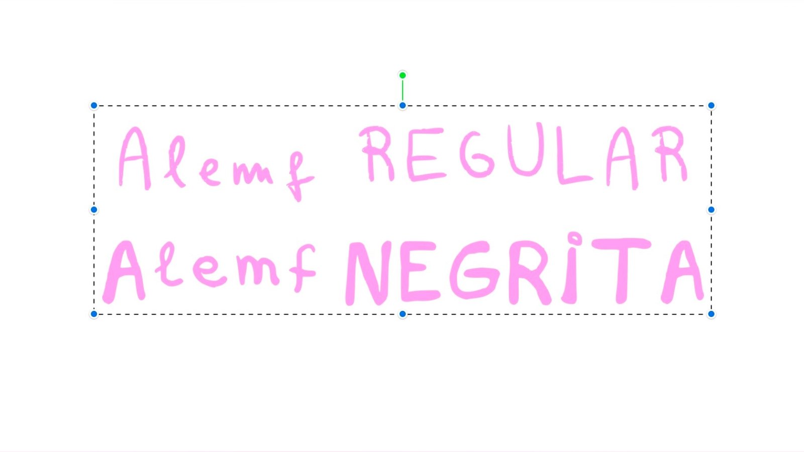 Mis tipografías: Alemf Regular + Alemf Negrita ₊˚.༄